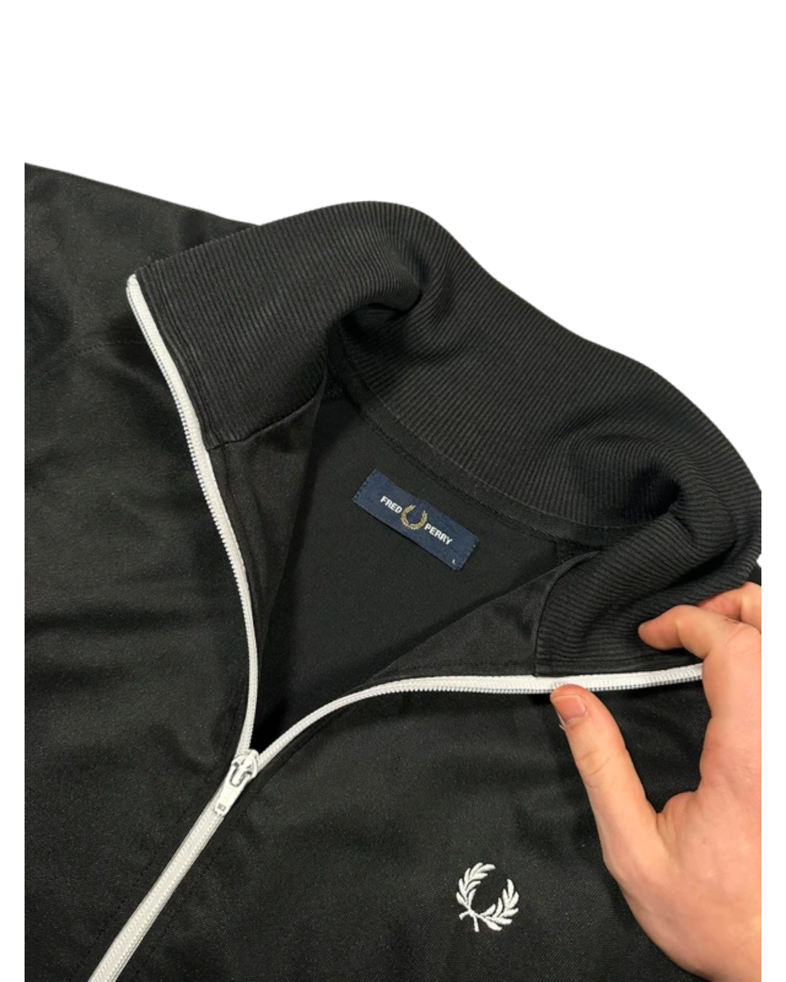 Fred Perry Trainingsjacke Taped Monogramm (M)