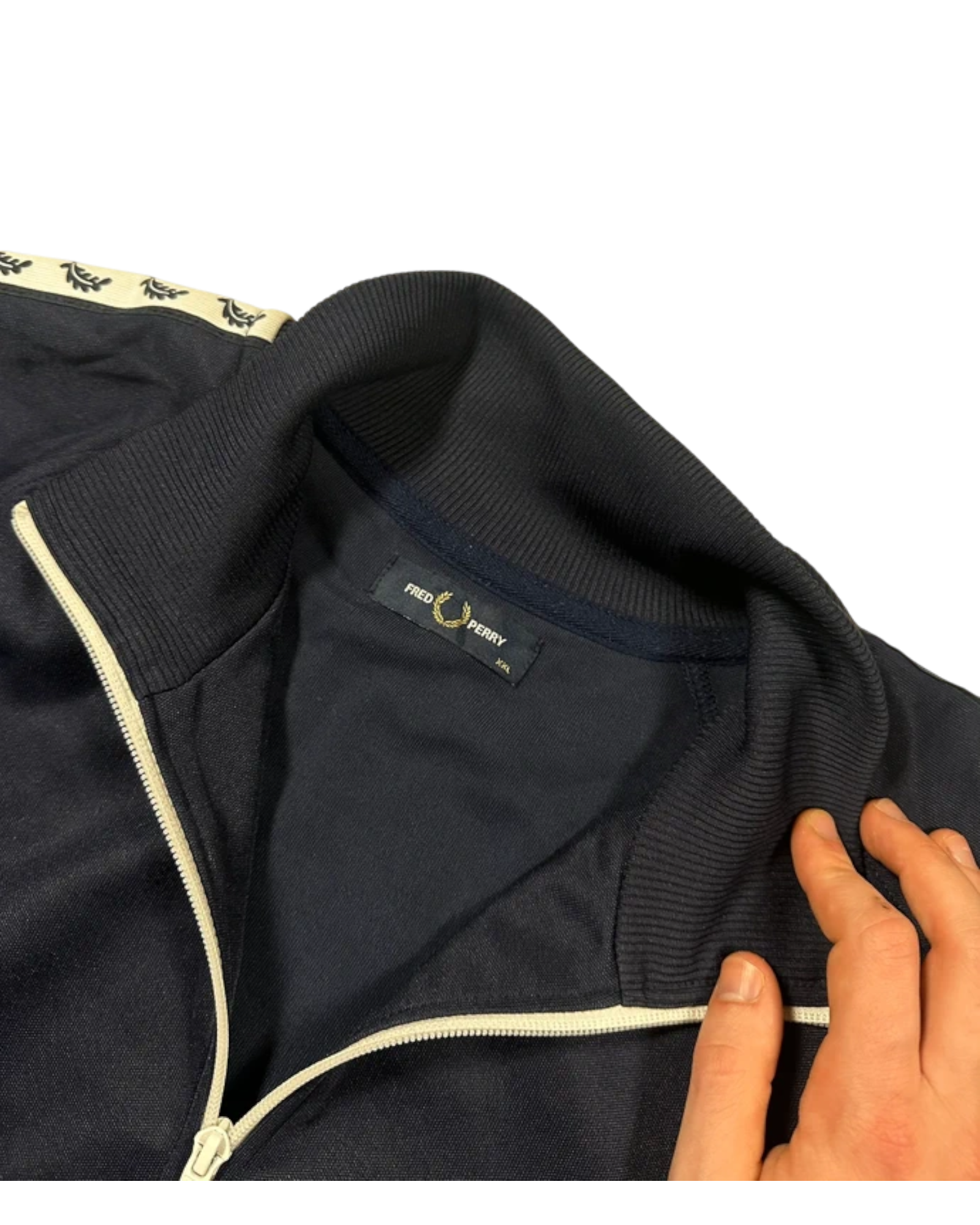 Fred Perry Trainingsjacke Taped Monogramm (XXL)