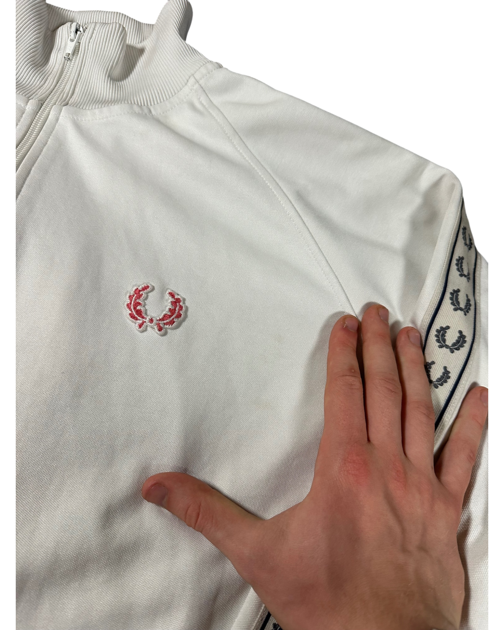 Vintage Fred Perry Taped Monogramm Trainingsjacke (XL)