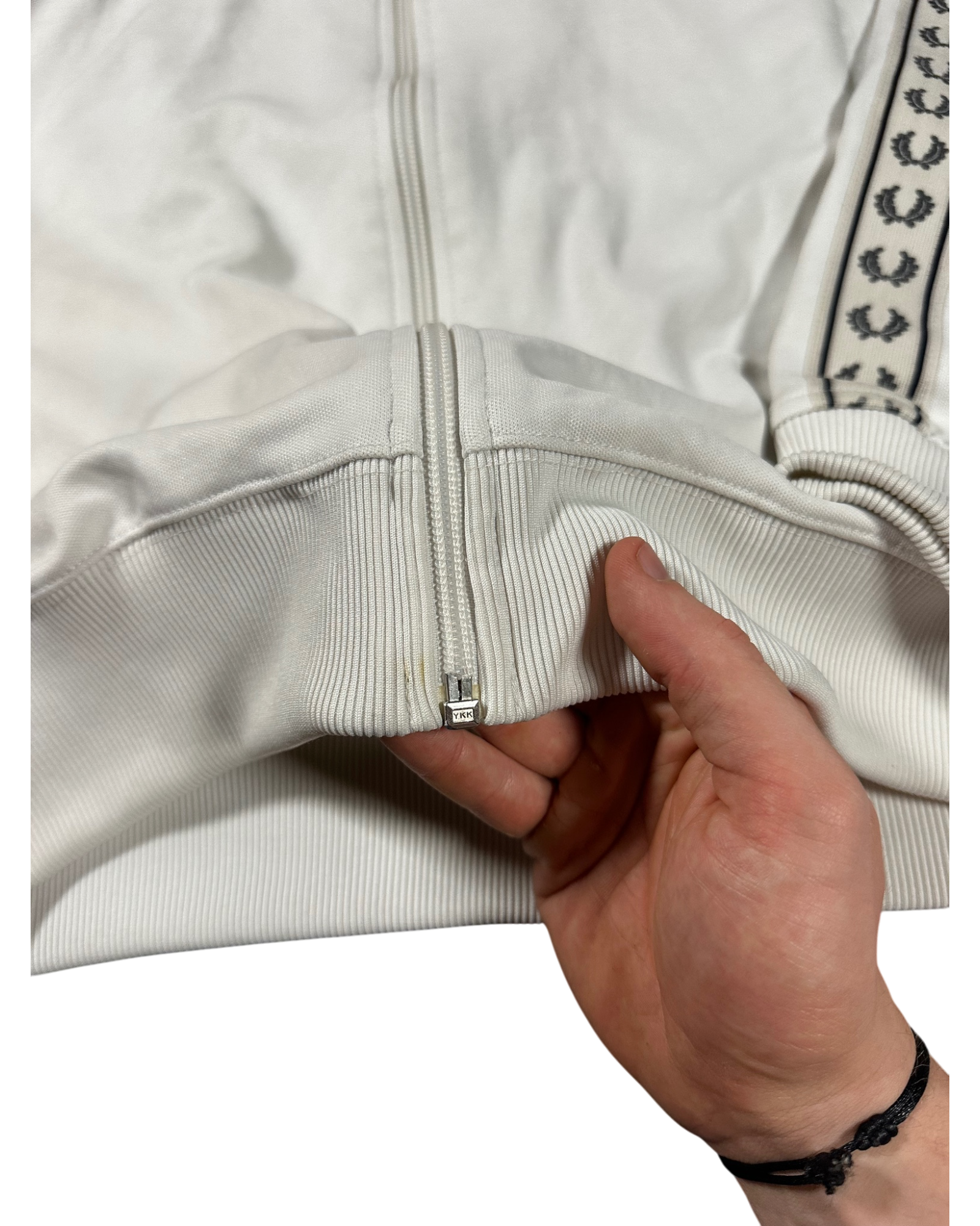 Vintage Fred Perry Taped Monogramm Trainingsjacke (XL)