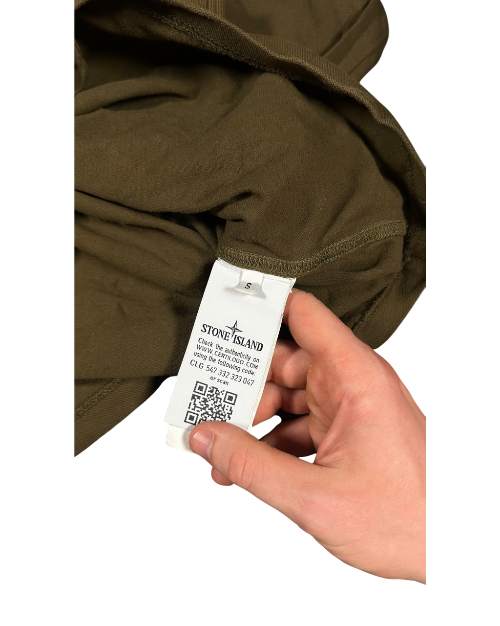 Stone Island Langarm Polo (S)